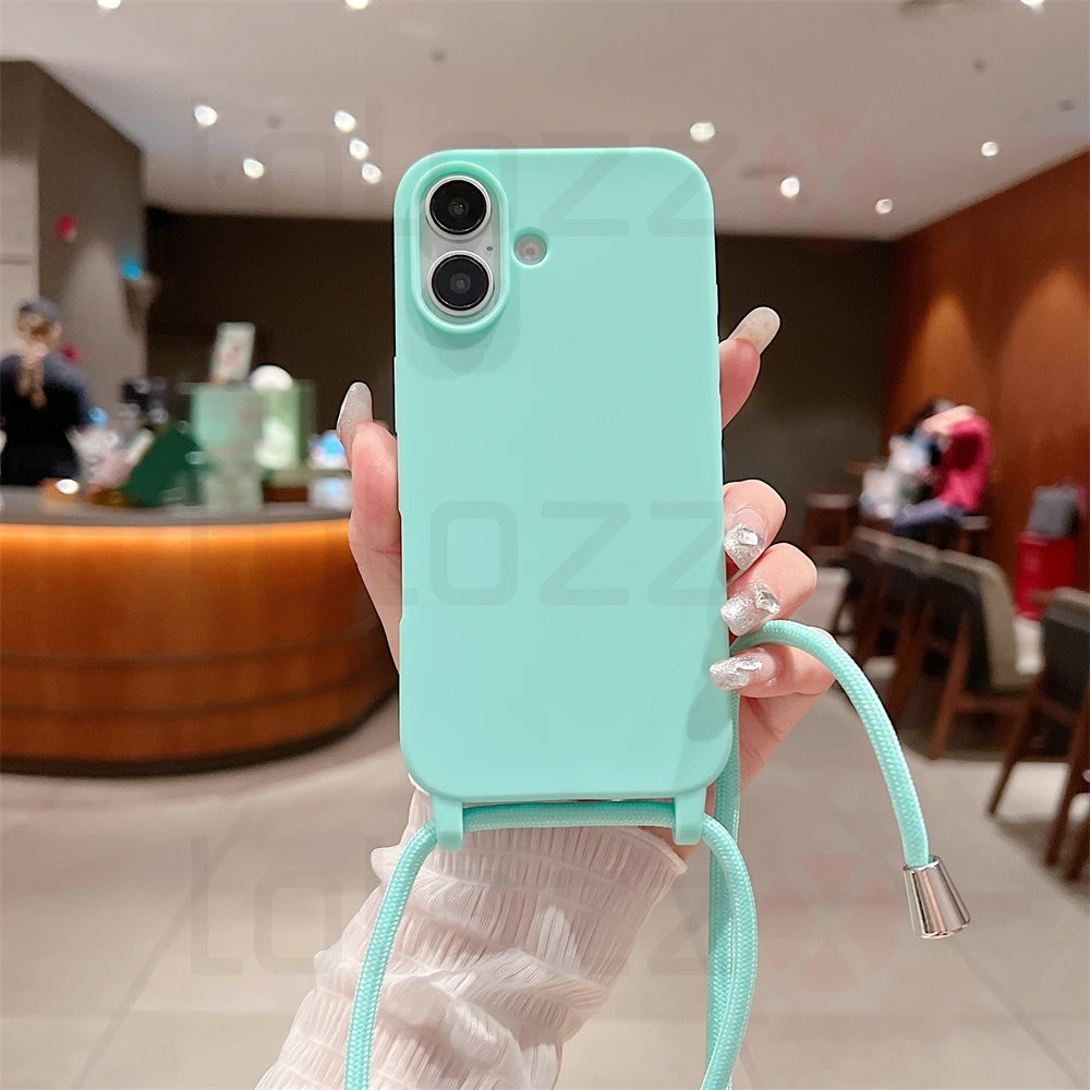 Crossbody Phone Case For Iphone With Silicone Strap And Bumper_voghion.com