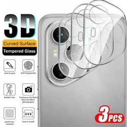 Pack of 3 Premium 3D Curved Camera Protectors - Clear Tempered Glass Lens Cap - Honor 400 Pro 5G (3Pieces)