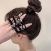 5pcs/Set Mixed Styles Hair Ties High Elastic Heart Shaped Rubber Band Women Girl No-Damage Ponytail Holder Scrunchies