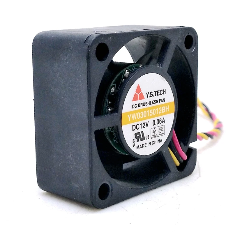 Y.S Tech 3015 팬, YW03015012BH, 12V, 3cm 하드 디스크 박스, 비디오 카드 음소거 냉각 팬