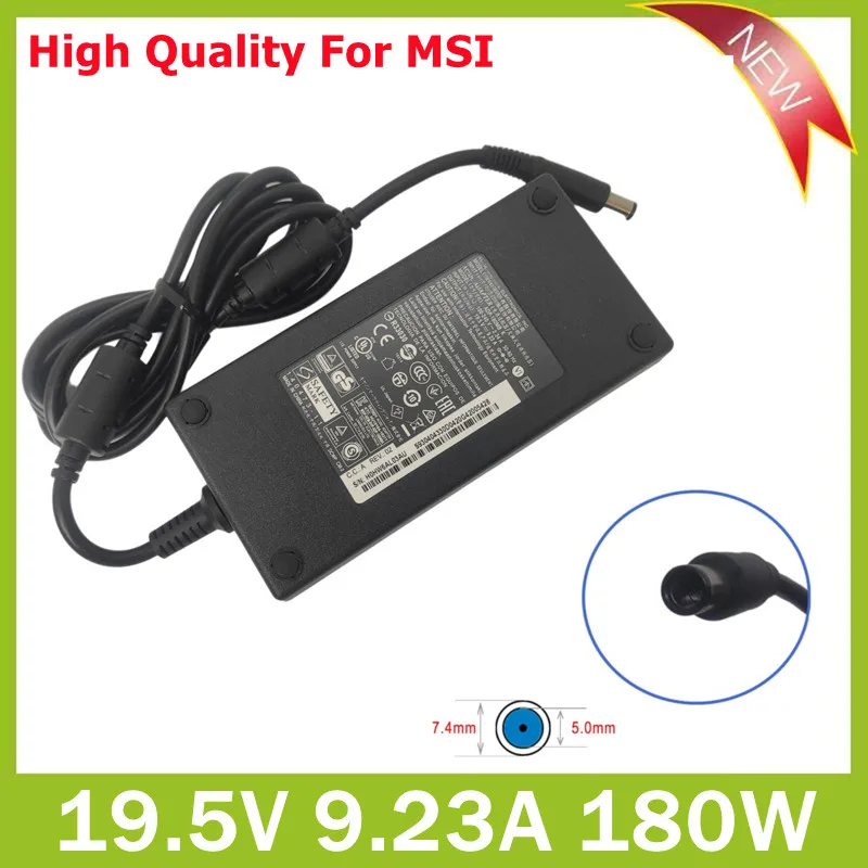 

Original AC Adapter 19.5V 9.23A 7.4*5.0MM 180W Laptop Charger for MSI GE75 GL73 RAIDER 8SE GL63 8RE-616XFR GP73 Power Supply