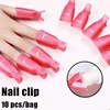 10pcs/Bag Nail Acrylic Removal Clip for Remove UV LED Gel Polish Purple Pink Manicure Tools Nail Supplies 2