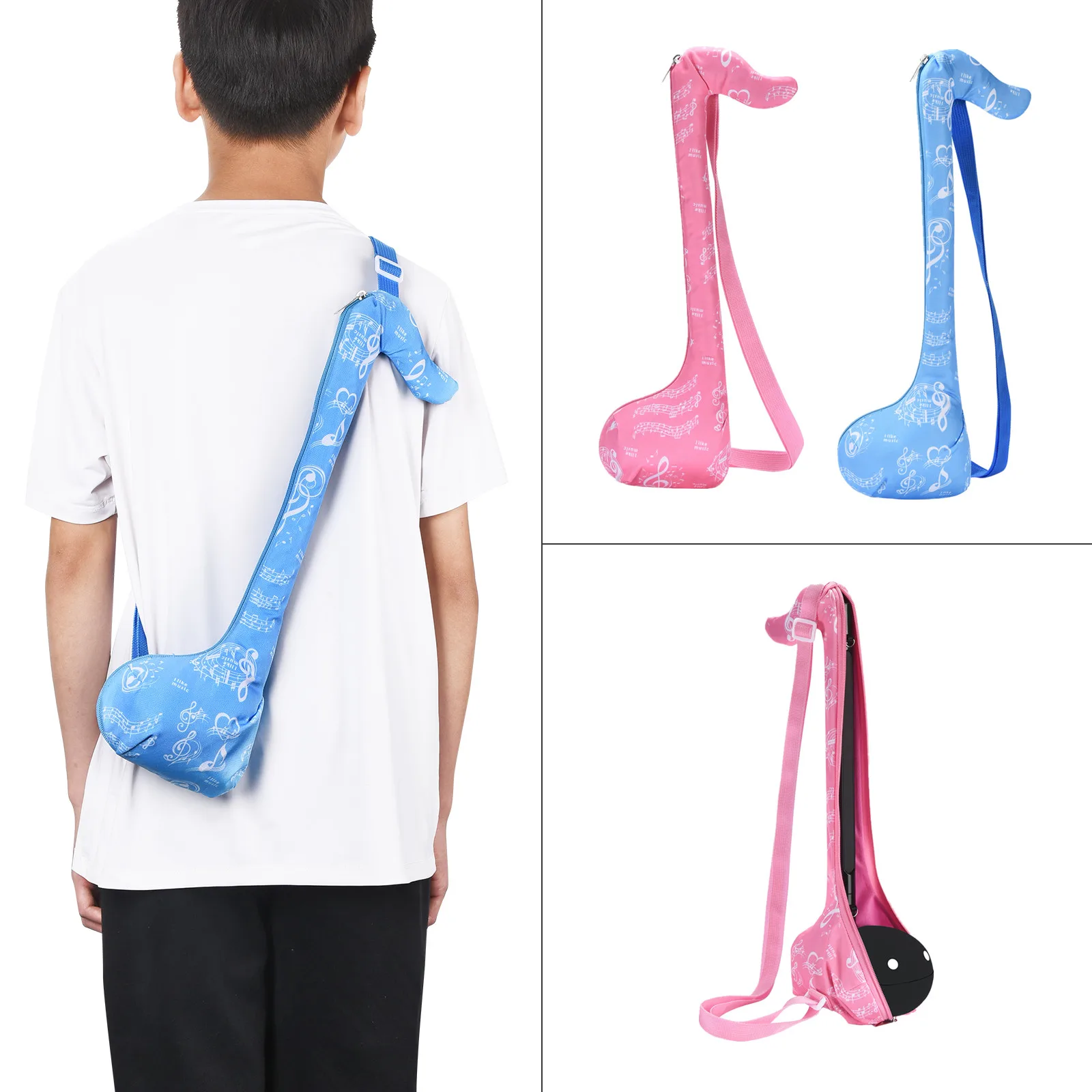 Crossbody Shoulder Bag Printed Storage Bag Polyester Lining Velvet with  Adjustable Shoulder Strap for Otamatone Deluxe