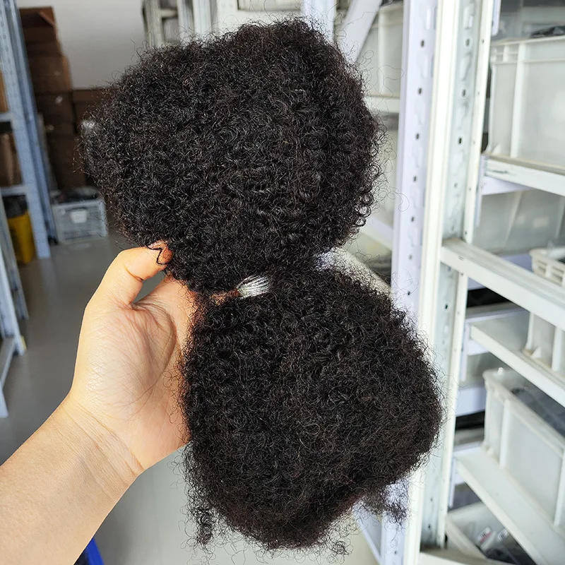 18 Inch 4C Afro Kinky Bulk Premium Human Hair for Women 30g/50g Locs Extensions Unprocessed Virgin Hair for Braiding Hairstyles 4
