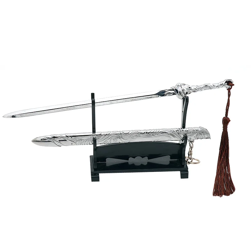 22cm Mysterious Lotus Casebook Young Master Sword Cosplay Toy Knife Metal Weapon Model TV Peripherals Kids Toy Gifts for Boys
