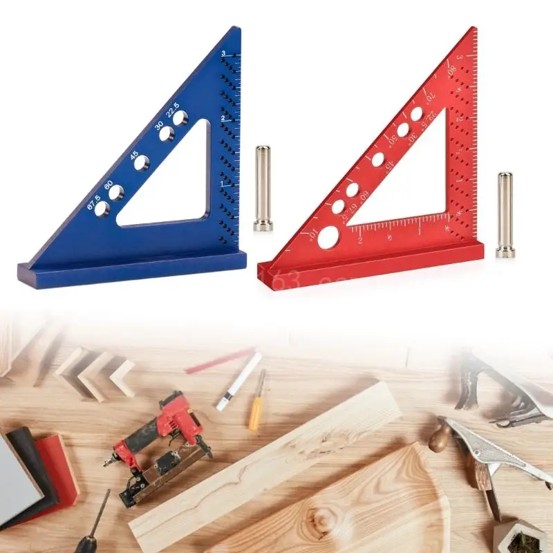 

Small Square 90 Degree Carpenter Woodworking Measuring Marking Gauge Miter Ruler Adjustable Right Angles Clamp