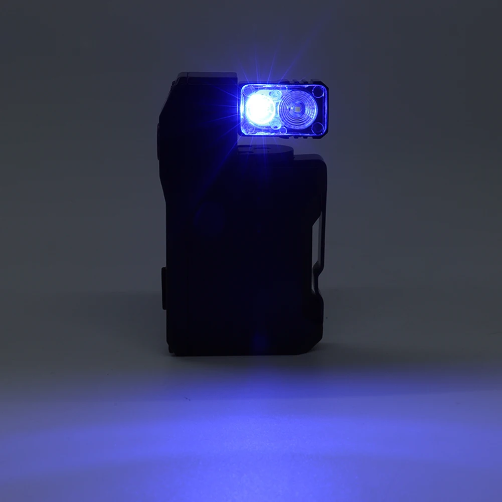 EDC Pocket Flashlight Compact Torch Dual Light Source Portable Flat Flashlight IPX6 Waterproof LED Flashlight for Camping Hiking