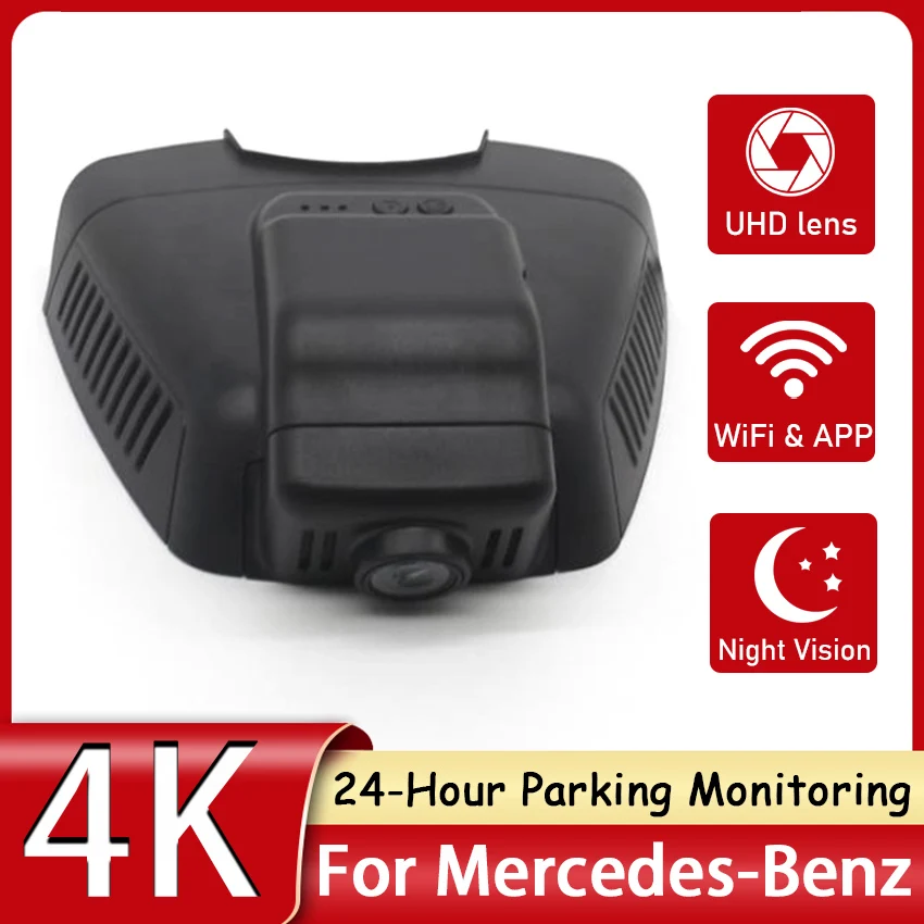 

4K UHD Wifi Hidden Car DVR Dash Cam Camera Video Recorder For Mercedes-benz E w211 w212 C w204 CLK x204 2011 2012 2013 2014 2015