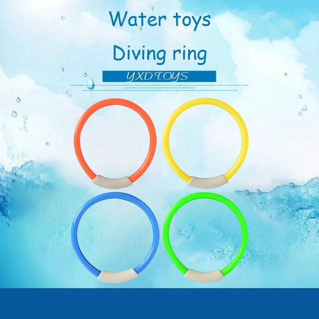 4pcs Children Swimming Pool Throwing Sinking Dive Toys Funny Underwater Training Kids Summer Diving Rings Game Play Water Toys 2