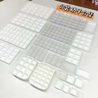 watercolor paints diy dispenser grid 0.5ml 1ml 2ml gouache acrylic plastic grid full pans 24 even grid art supplies 1