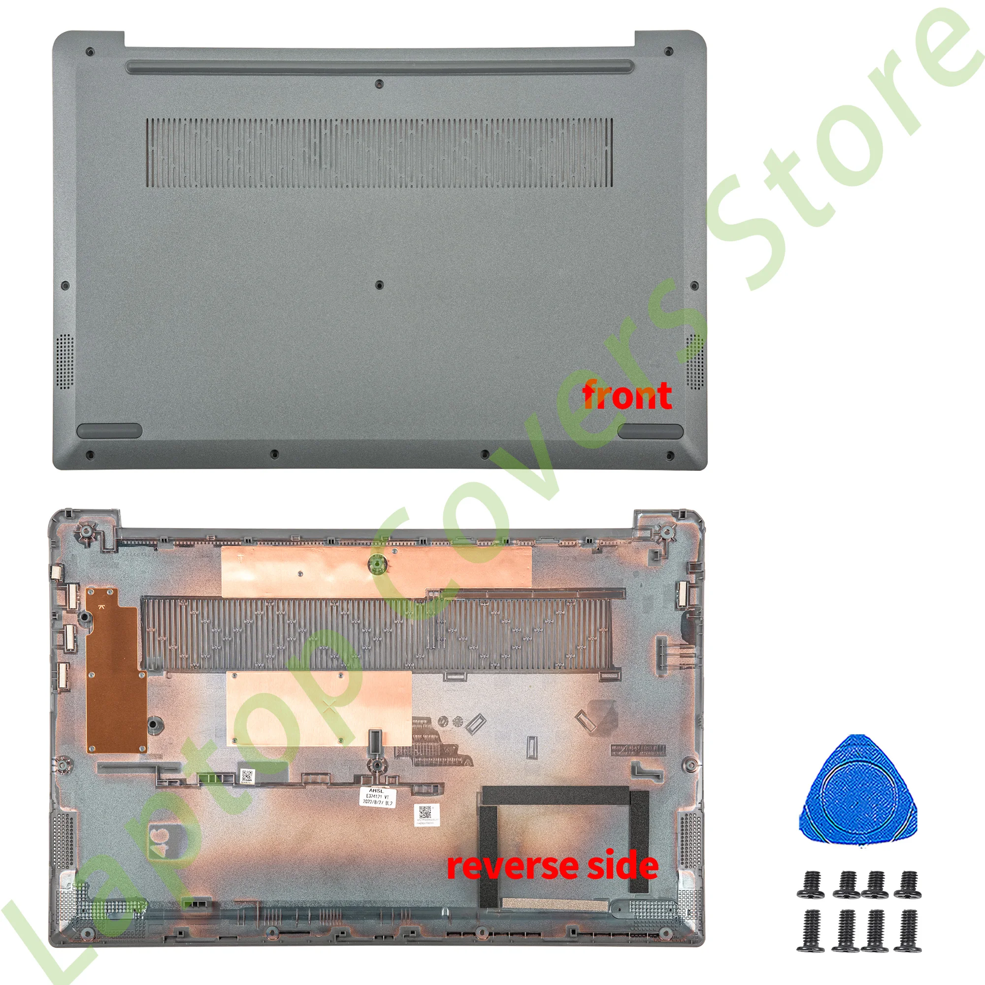 Peças do portátil para Lenovo IdeaPad, tampa traseira LCD, moldura frontal, dobradiça inferior, substituir cinza, 15S, 3-15ALC6, 15ITL6, 2021