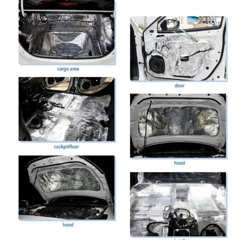Car door soundproofing and shock-absorbing pads Car silent heat insulation Truck soundproofing pads hood