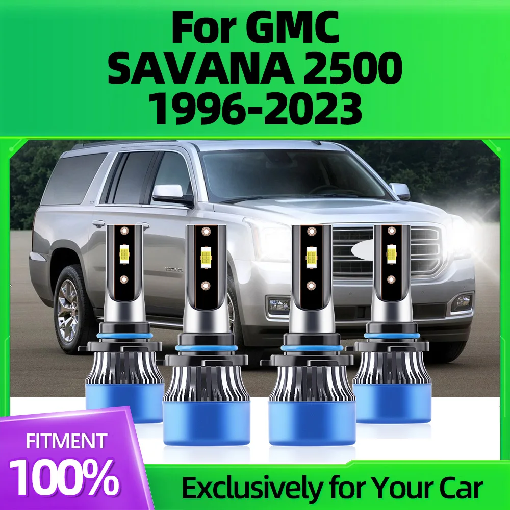 

2/4Pcs 150W Car LED Headlights Bulb Auto Headlamp For GMC SAVANA 2500 1996 1997 1998 1999 2000 2001 2002 2003 2004 2005 06-2023