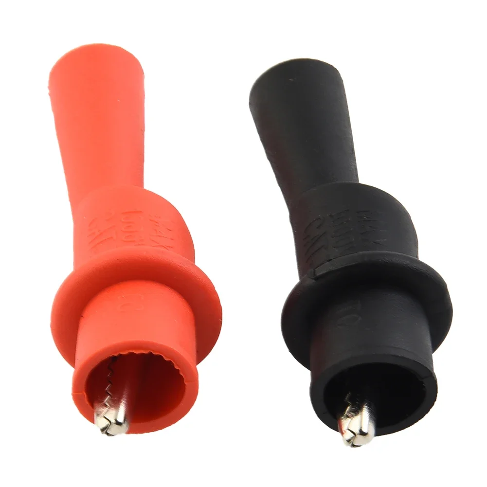 Accessories Clamp Measuring Tools Multimeter Red+Black Wire Tips Test Clip 2pcs For Multi-Meter Tester AC DC 10A 1000V