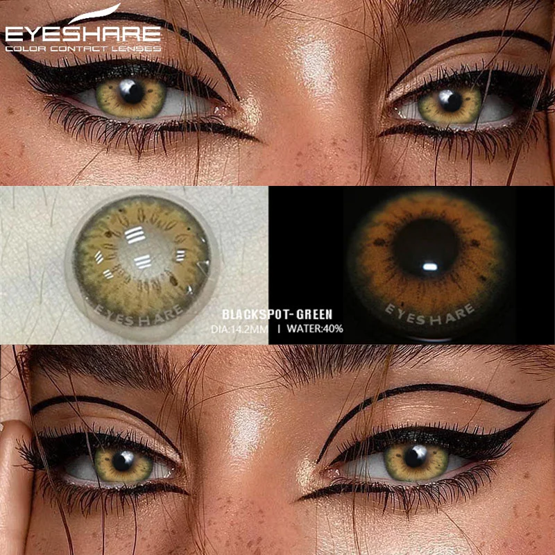 EYESHARE Natural Color Contact Lenses - Fashion Gray & Green Tones