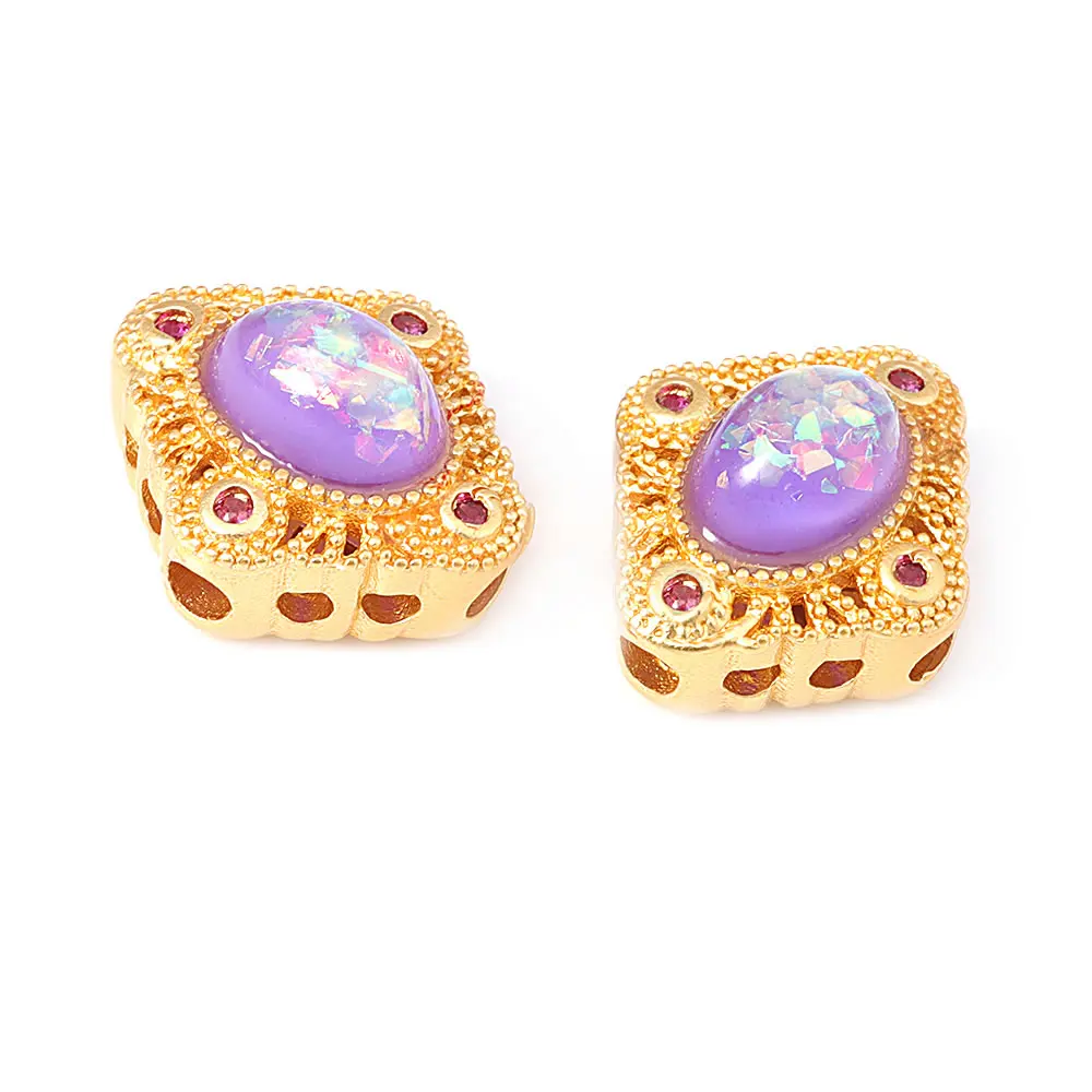 Pulseras de Cuentas Nepalesas Vintage Estilo 5PCS Brasso Dorado Mate Accesorios DIY para Hacer Joyería - details 47