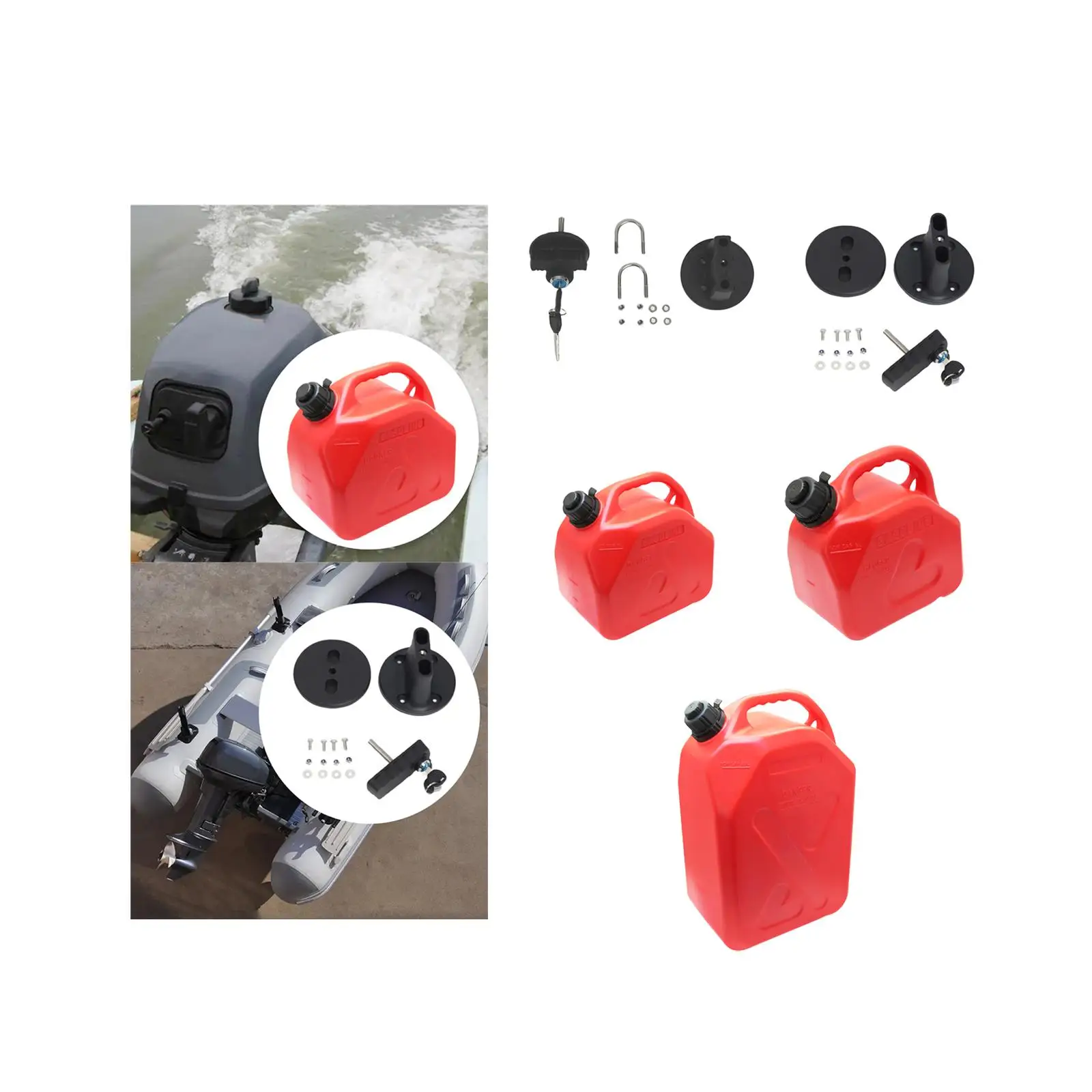 Generic Fuel Oil Tank Bracket Lock, Gas Can Mount Fuel Gas Tank Pack Mount Lock, Sturdy Accessories Easy Installation