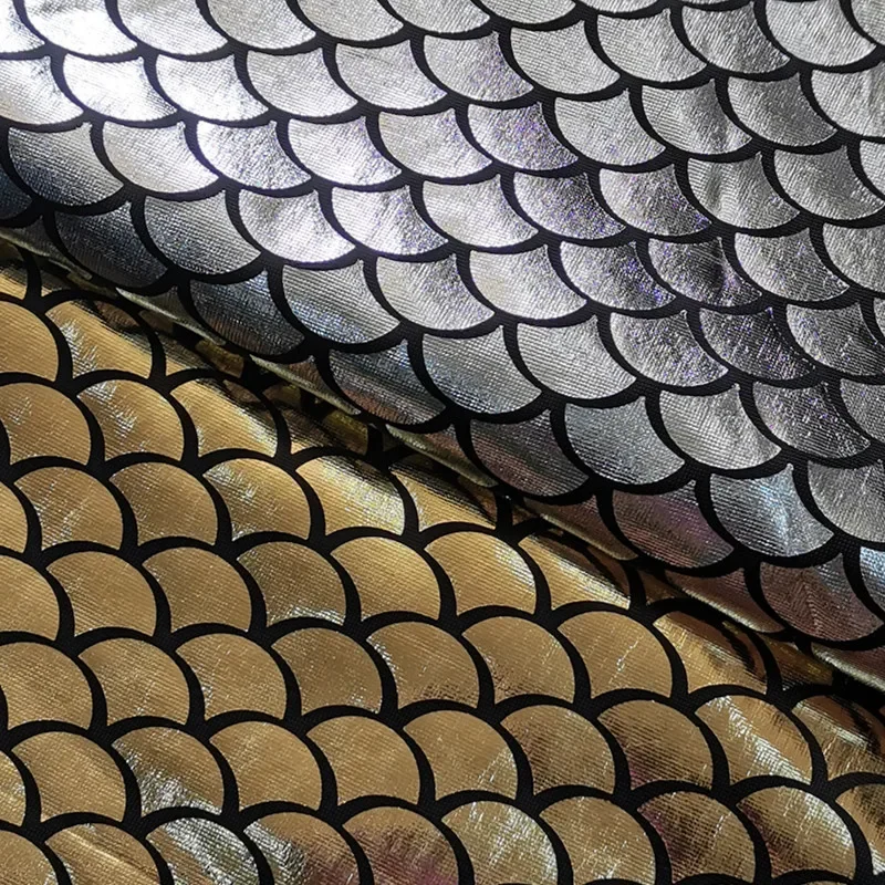 Laser Goldening Knitted Fabric with Fish Scale Pattern for Performance Decorative Clothing And Accessories from Mainland China
