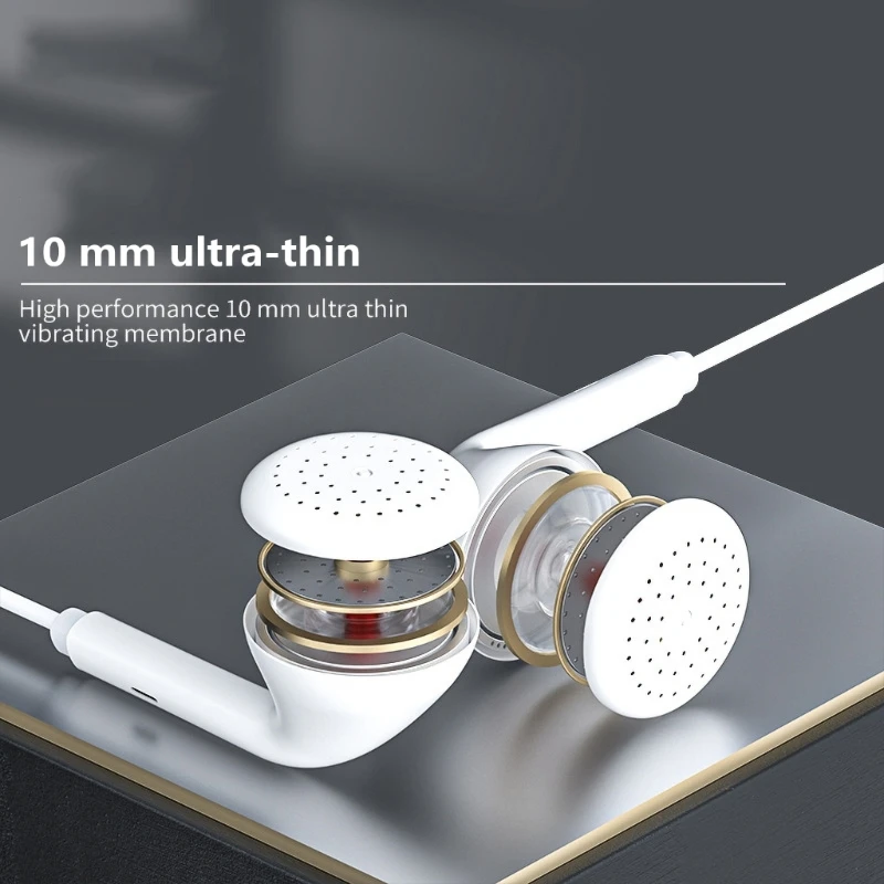 

In Ear Headphones with Control 3.5mm Earphones Comfortable Earbud for Devices