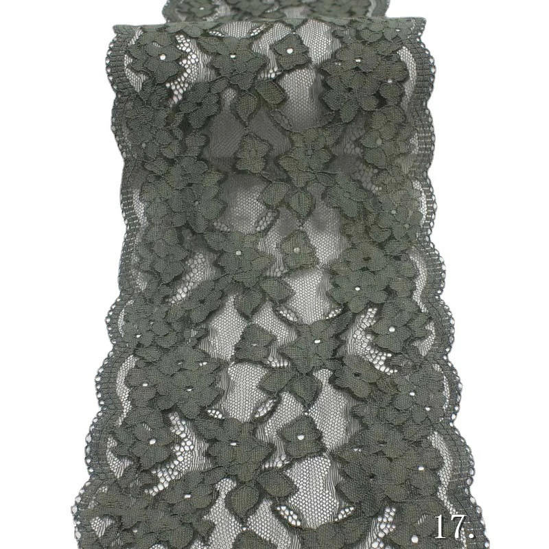 

50Yards Army Green Elastic Lace Fabric Trim Guipure Sewing Lace Trim Ribbon Underwear Garment Dress Accessories Appliques