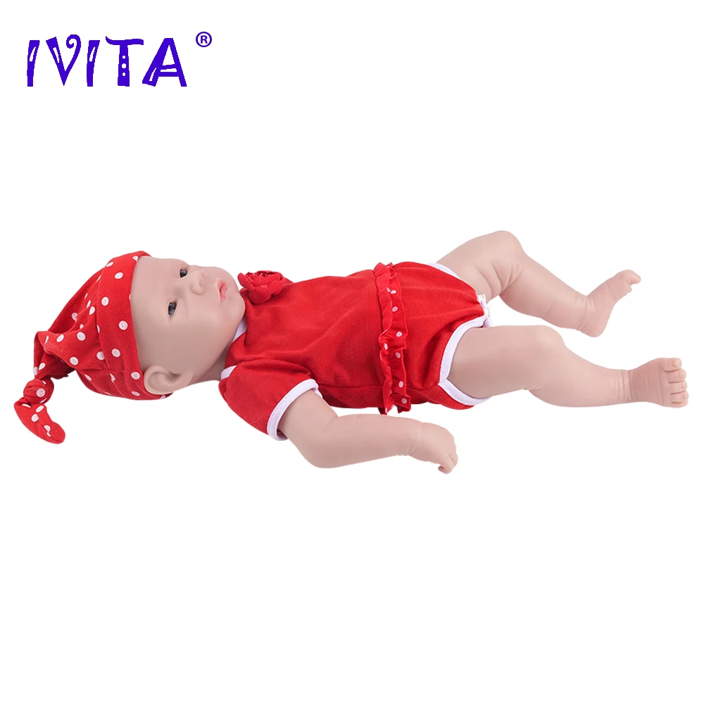 18.11inch 100% Full Body Silicone Reborn Baby Doll Realistic Girl