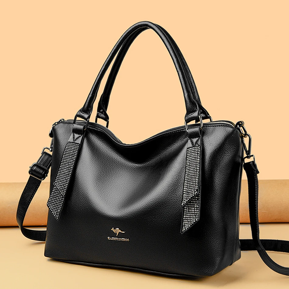 

Luxury High Quality Soft Leather Handbags Fashion Casual Shoulder Messenger Bags for Women Designer Brand Crossbody BagsTote Sac