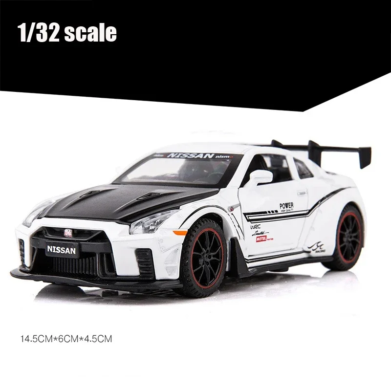 1/32 1/24 GTR R35 レーシングカーモデルおもちゃ合金ダイ