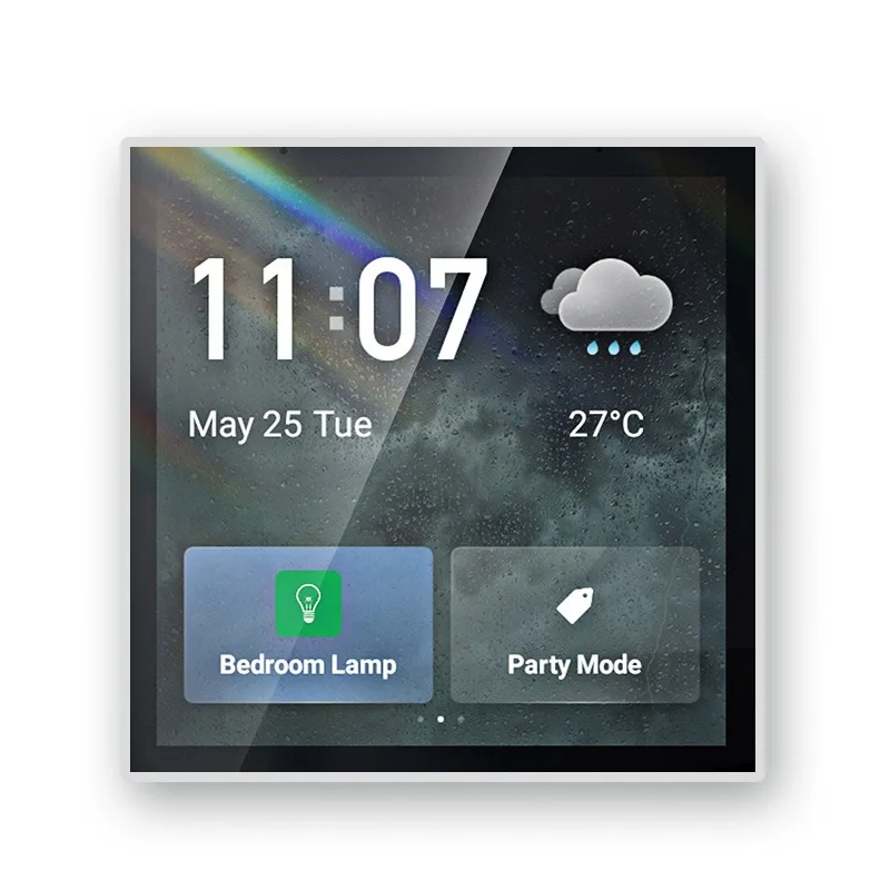 

2023 T6E Golden Security Smart Home Zigbee Gateway Wifi Smart Control Panel 4 Inch Multi-Function Wall Touch Screen Tuya Center