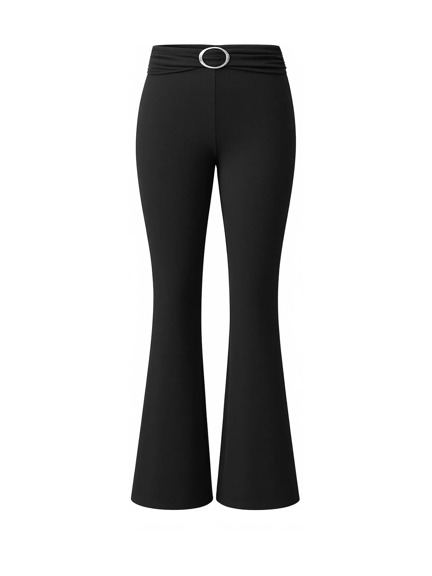 Women s Low Waist Pleated Trousers in Solid Color  Fit Casual Pants for Everyday Wear and Night Out Parties