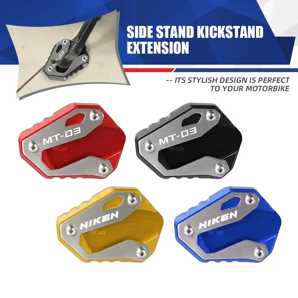 

Motorcycle MT 03 ABS Kickstand Side Stand Enlarge Extension Plate For Yamaha MT-03 MT03 ABS 2016-2022 2023 NIKEN GT 2018-2023