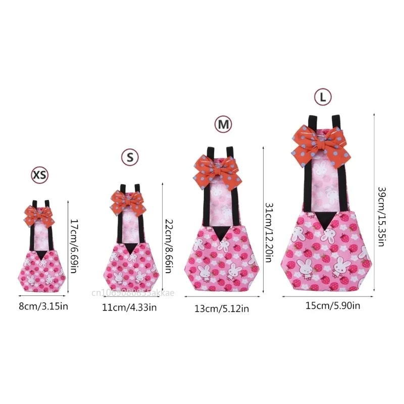 Poultry Cloth Diapers Chicken Diaper Waterproof Pet Clothes for Duck Reusable Breathable Poultry Costume Diapers with Bowknot Decor for Geese Hens