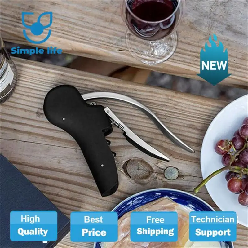 

Портативный набор открывалок для бутылок, набор инструментов для вина, резак для фольги, рычаг, штопор, пробка, Бур, подъемник, Комплект кухонных аксессуаров, открывалка, инструменты