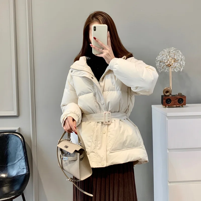 

YPUF SET 2022 WINTER WOMENS WHITE DUCK DOWN COATS SHORT