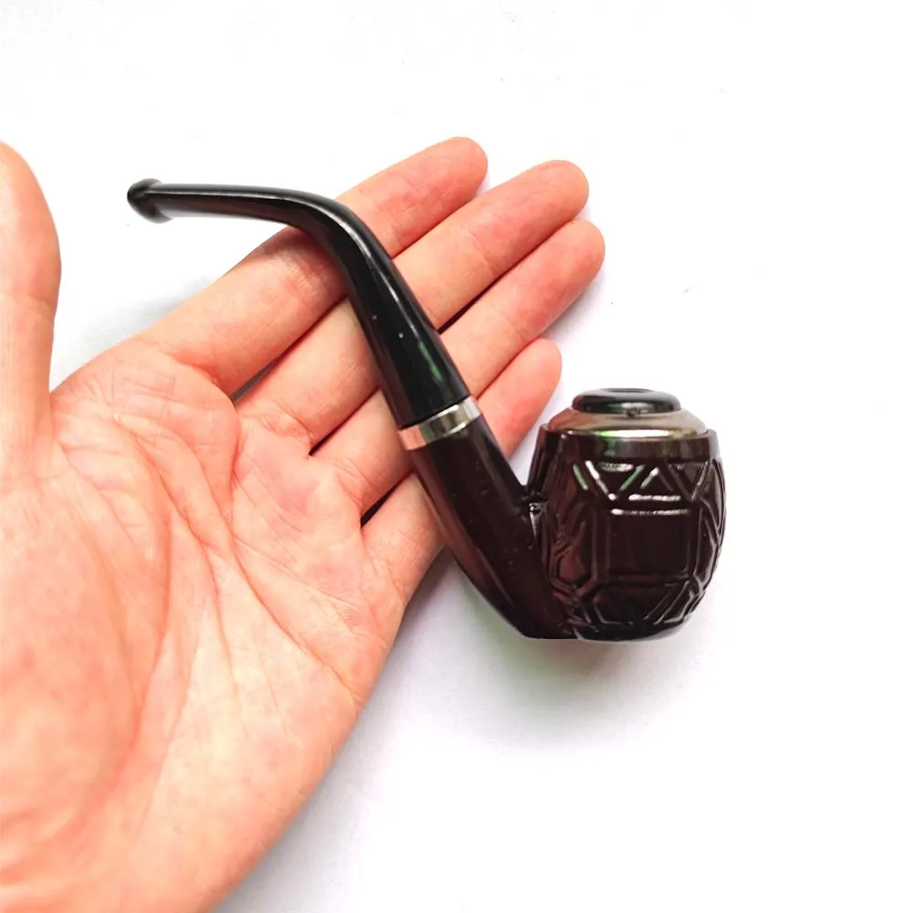 Classic Resin Pipe Chimney Filter Long Smoking Pipes Tobacco Pipe Cigar Gifts Gift Grinder Smoke Mouthpiece tobacco pipe smoking pipe