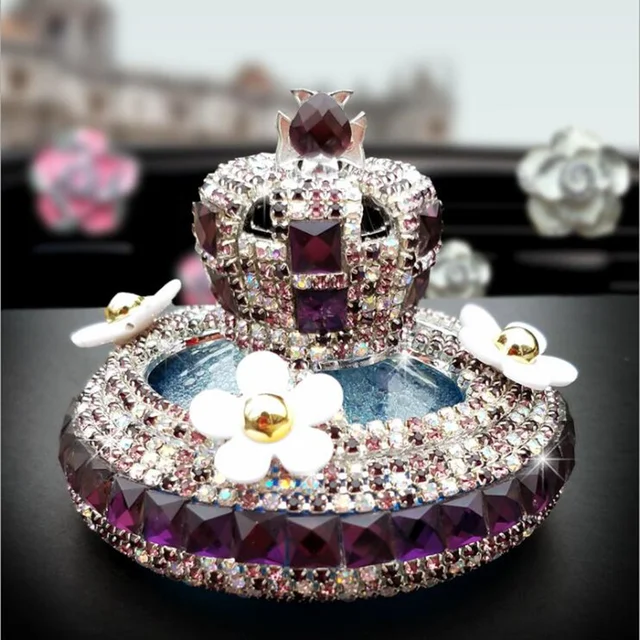 Creative Luxury Crystal Car Perfume Bottle Air Fresh Perfume Seat 