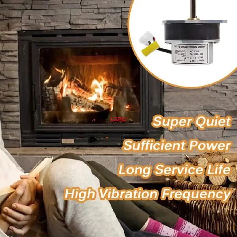 L5BD 2.4RPM Feed Motor Compatible For Most Pellet Furnaces Stove Auger Motor 8124421 PS35 PS50 CAB50 Easy to Install Durable