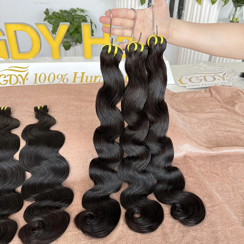 

15A Super Double Drawn Body Wave Bundles Human Hair Natural Virgin Hair Weave Bundles Human Hair Curlly 1/2/3/4 PCS