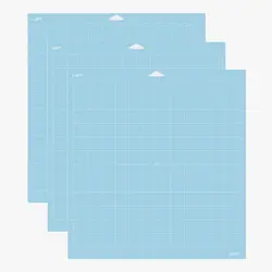 Versatile 12x12 PVC Cutting Mat for DIY Crafting and Sewing Tasks (Blue 3pcs)