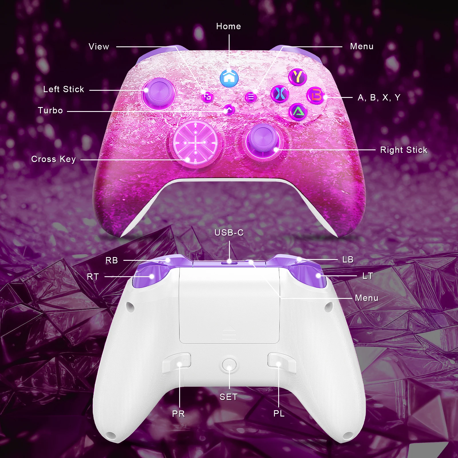 Xbox One XSX XSS  Ʈѷ ̽ƽ, iOS ȵ̵ Ʈ е, RGB PC Ʈѷ, 5.3 BT Ĩ