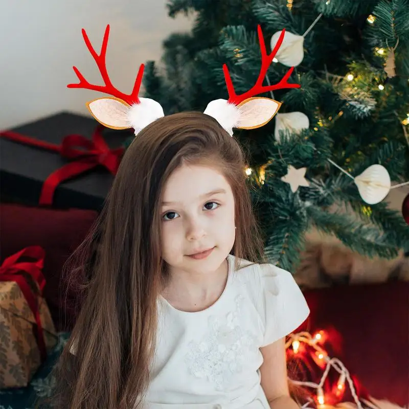 Christmas Antler Hairpins Christmas Headwear For Women Holiday Party Accessory Headband For Holiday Party