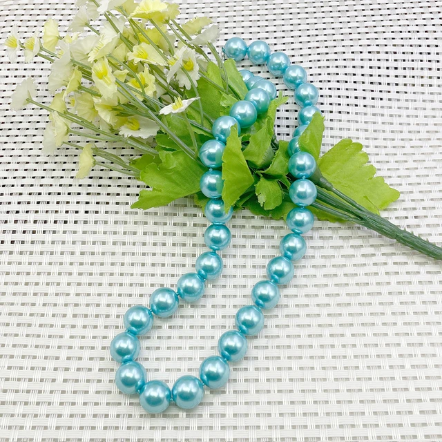 Hot Beautiful 8 10 12mm Sky Blue South Sea Shell Pearl