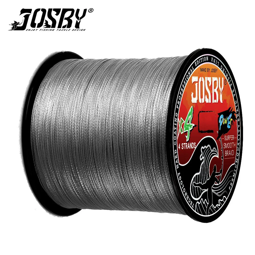 

JOSBY New 300M 500M 1000M 4 Strands Japanese Multifilament Fishing Line Carp Seawater Smooth Durable PE Wire 8-80LB Accessories