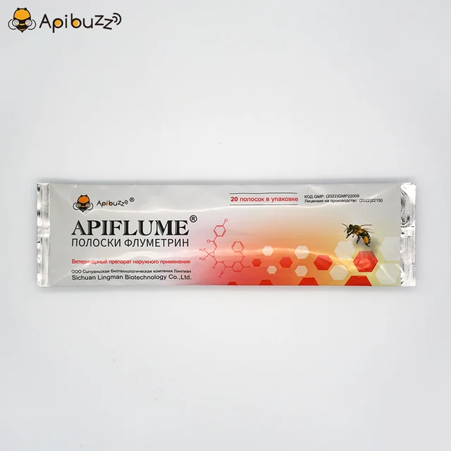 Méhkat Kezelés Orosz Változat Apibuzz Apiflume 20-Szalag Flumethrin Csík A Varroa Atka Vezérlő Méhészeti Berendezésekhez - Image 2