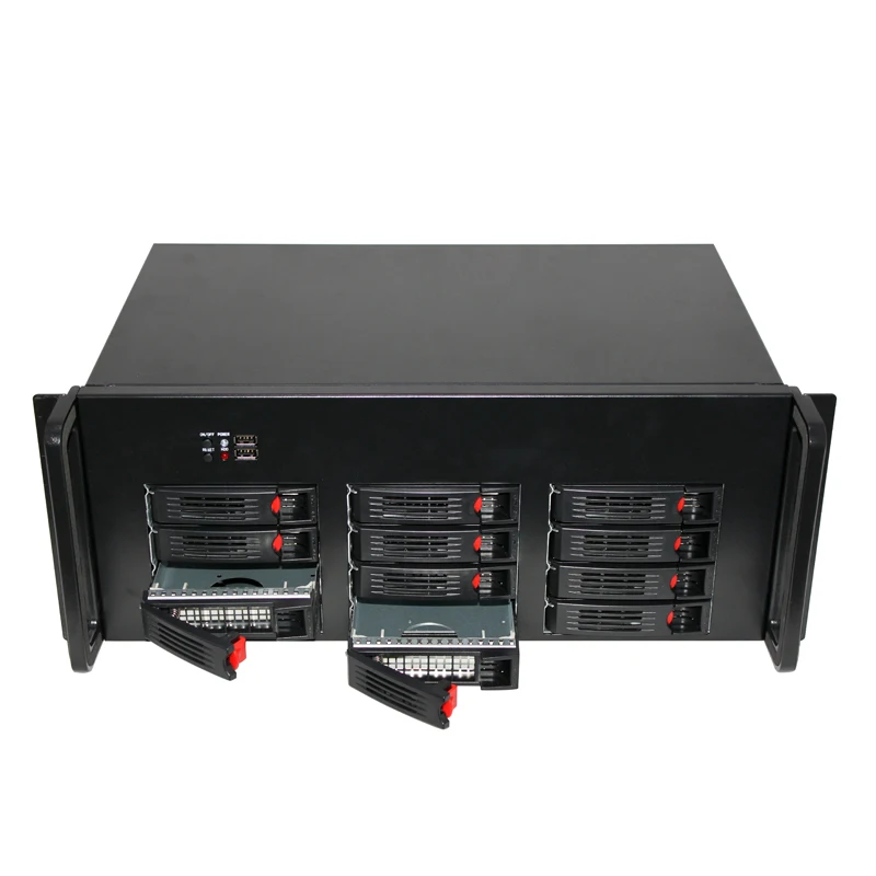 NAS ̽ 丮 ITX ֽ 4U   ü  ̽, 2.5 3.5 HDD , 12 