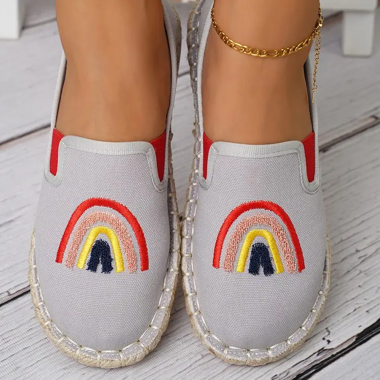 

Women's Flats Summer Fashion Skull Printing Slip on Walking Shoes for Women Outdoor Light Ladies Casual Shoes Female Sneakers