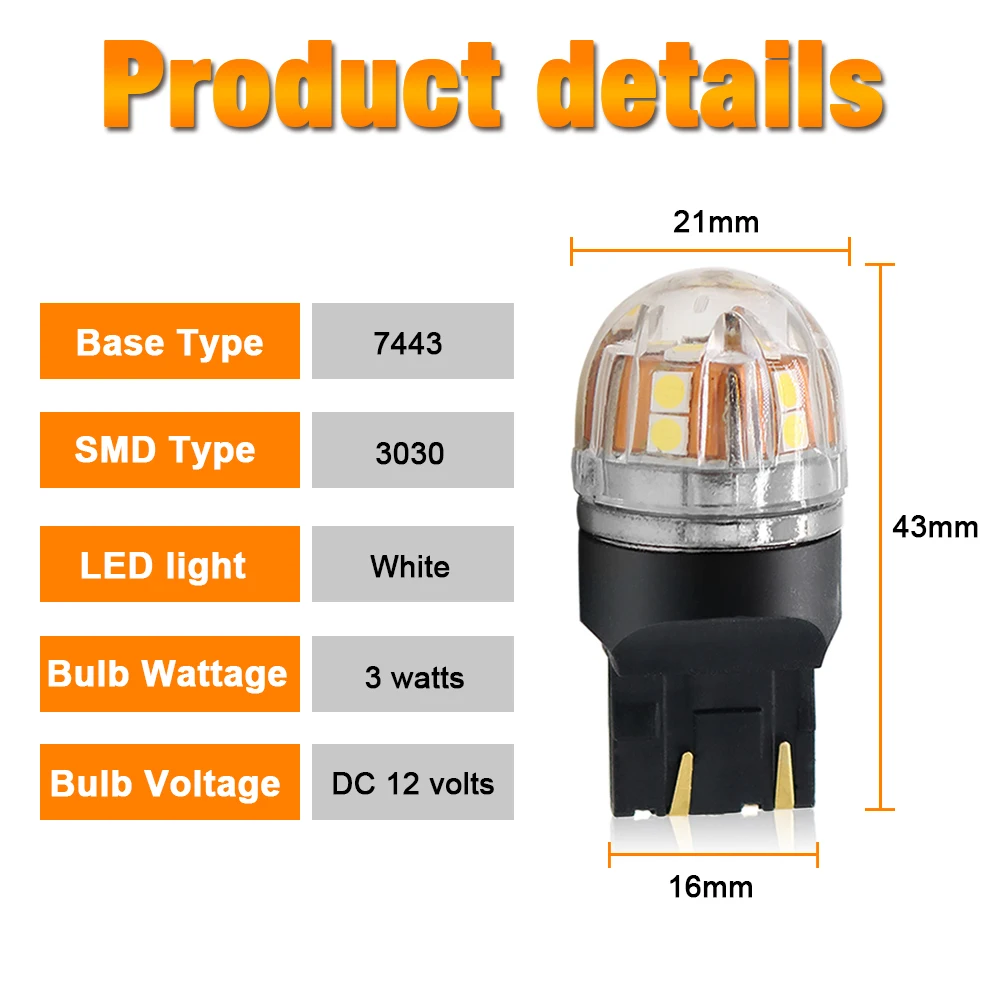 OSRAM Upgrade LED T20 W21W WY21W W21/5W Turn Signal Light 7440 7443  LEDriving SL Advance LED Car Reverse Lamp Brake Stop Bulb 2X - AliExpress