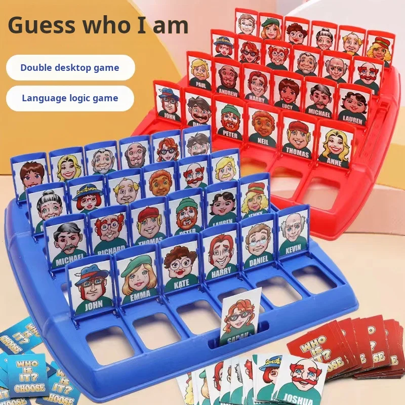 Guess Who I Am Board Game Parent-child Interaction Toy Logical Reasoning CHILDREN'S Puzzle Guess Me You My Character Chessboard 2