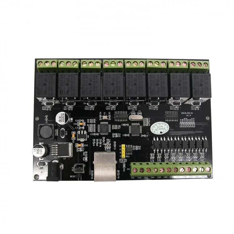 Relè Di Rete A 8 Vie Controller Di Accesso Ip/ Ethernet Tcp Modbus 8 In 8 Out Switch