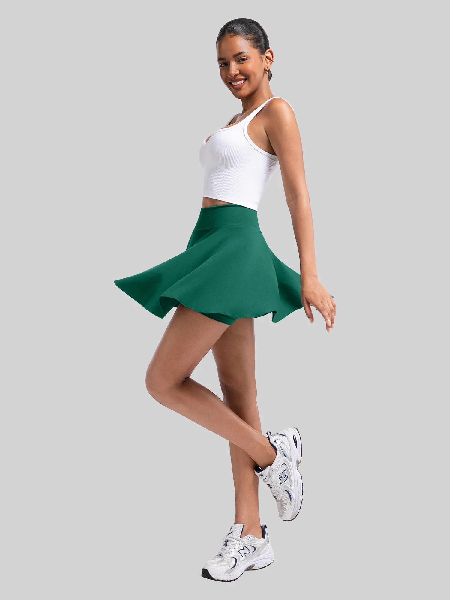 High Waist Tennis Skirt Sport Skort, Badminton Fitness Gear, Built-in Shorts Design, For Tennis Lessons Club Training 6 S6397a910459d4a9bbf11424b608f472dE
