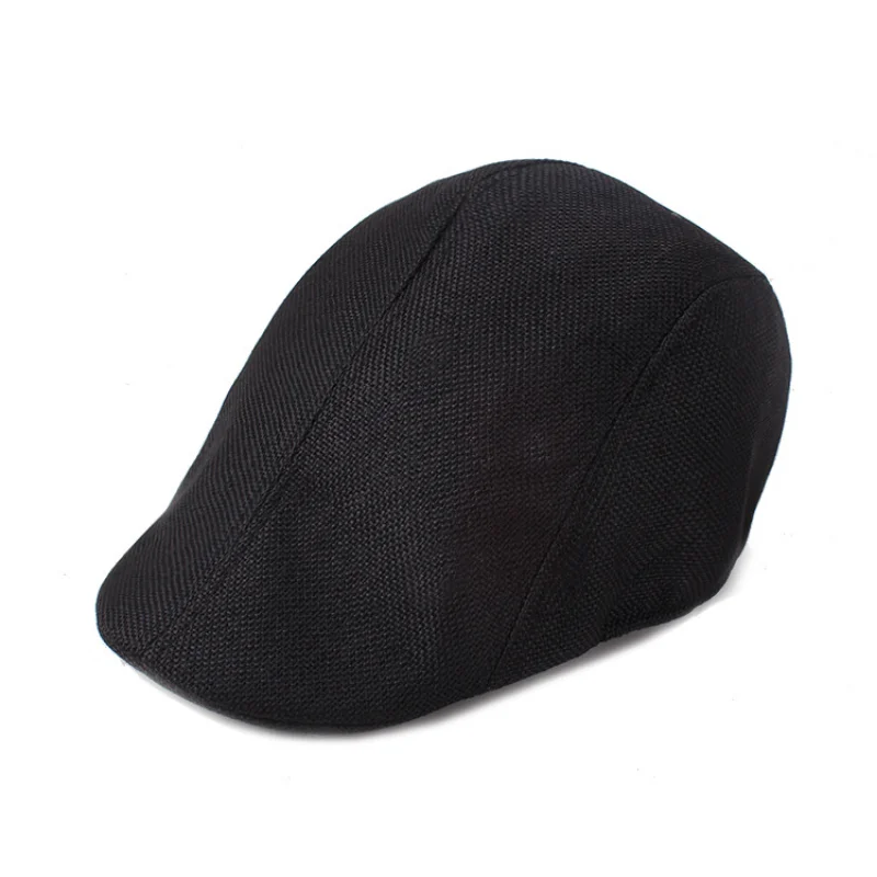 Retro Linen Berets Breathable Paperboy Caps Spring Summer For Men Women Outdoor Travel Walking Casual Director Caps Peaked Cap casual hat beret hat newsboy cap newsboy hat breathable hat